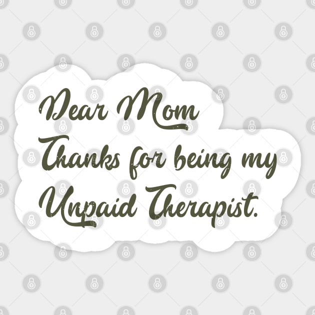 Mom Therapist funny mom Sticker by Gaming champion